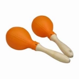 MARACAS PLASTIC WOODEN HANDLE